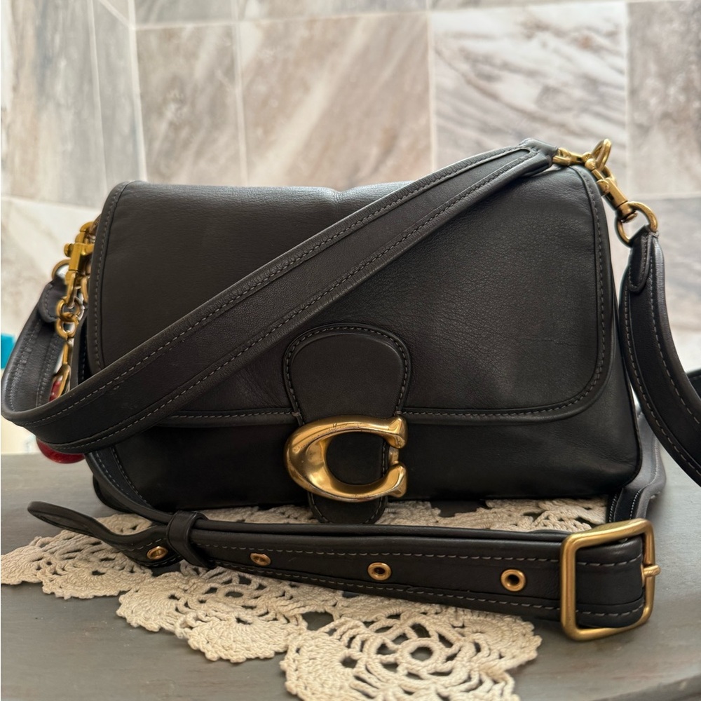 Coach soft tabby shoulder bag black